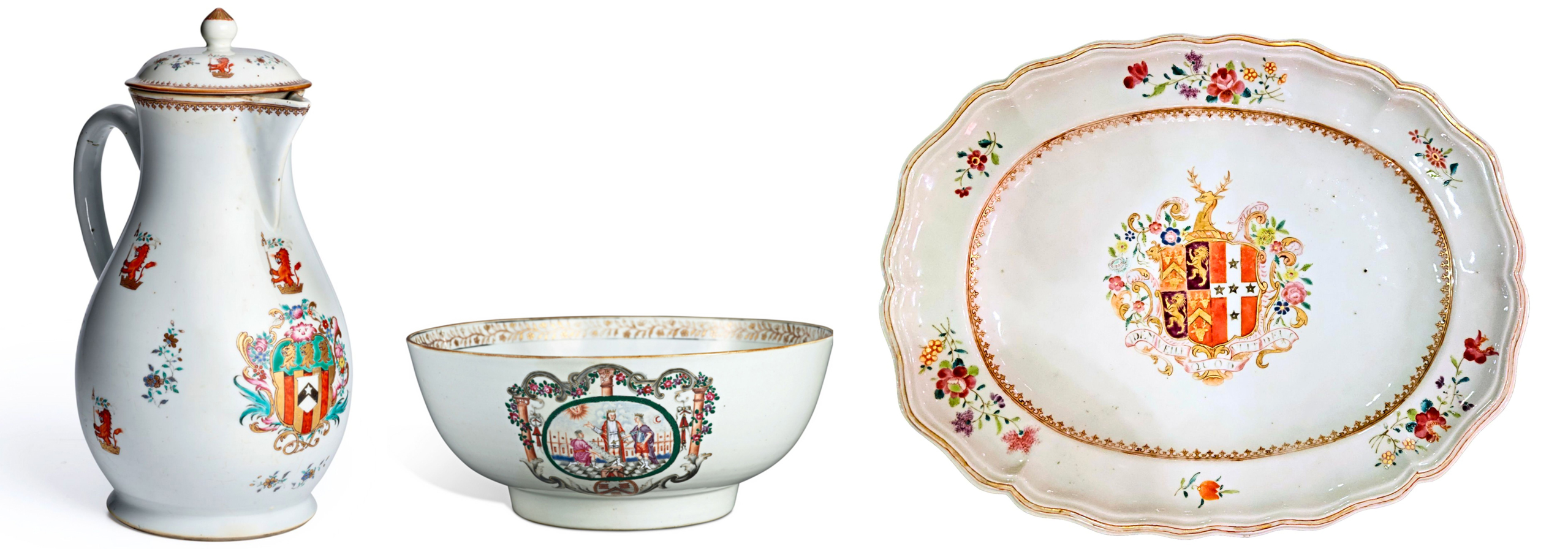 Fencai Armorial Pieces for Export