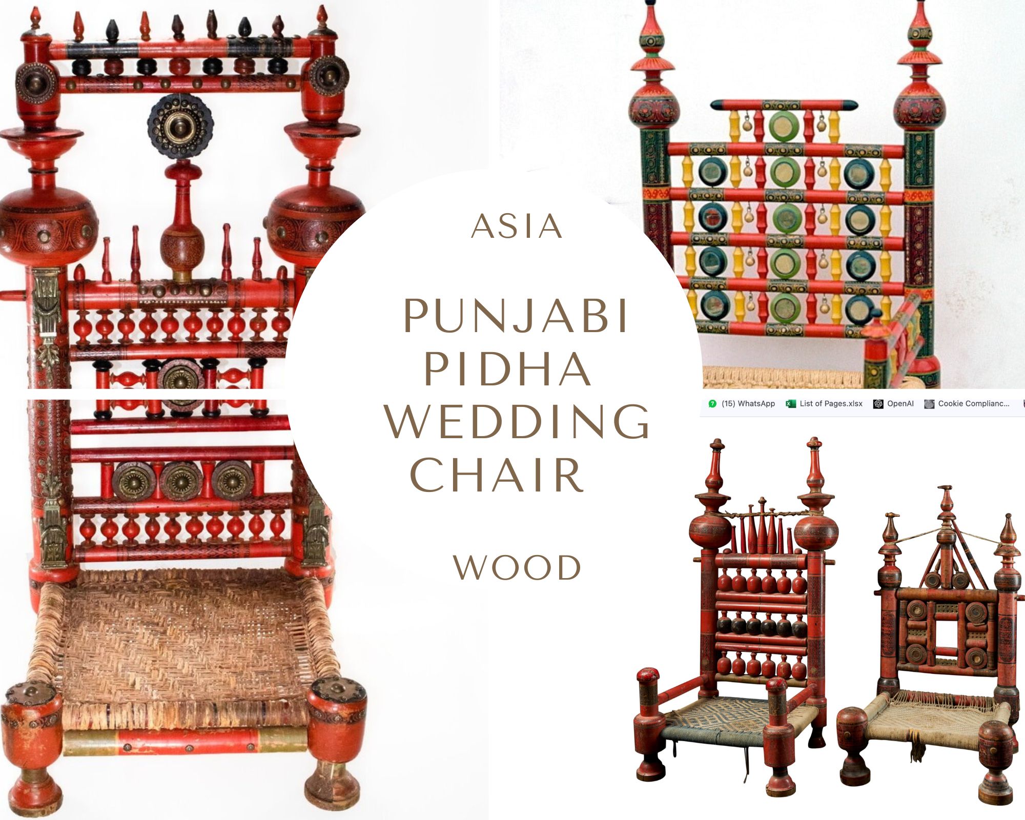 PUNJABI PIDHA WEDDING CHAIRS